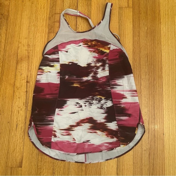 Lululemon 5 Mile Singlet pink Duck Sauce Pink Brown White(k11) - Picture 8 of 13